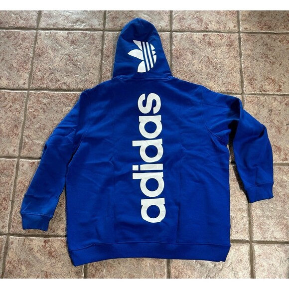 Adidas hoodie men’s 2xl blue new - Picture 2 of 5